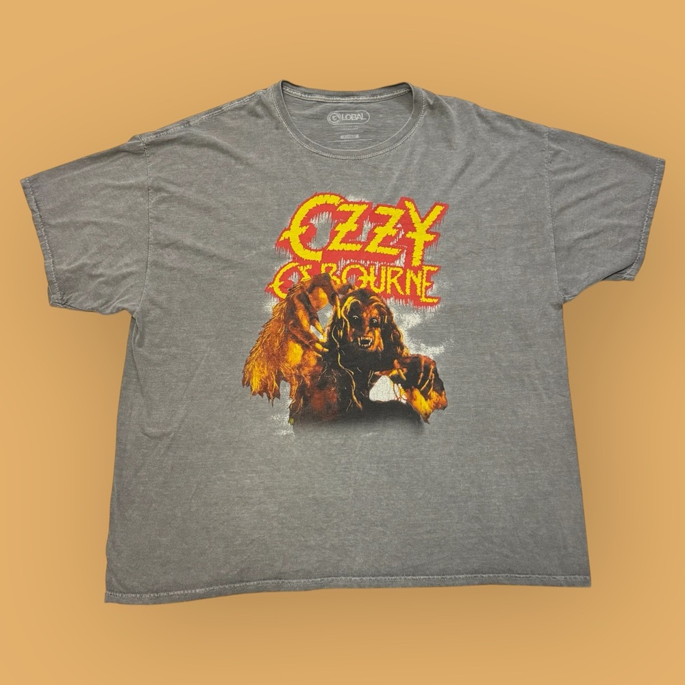 Vintage Style Retro Ozzy Osborne Bark At The Moon Graphic Tee